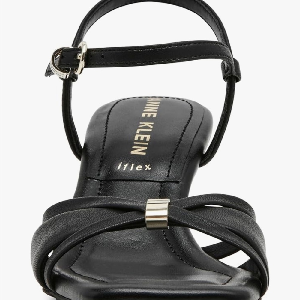 Anne Klein Black Strappy Heels